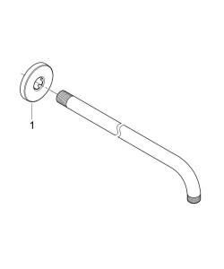 Душевой кронштейн GROHE Rainshower 380 мм, хром (28361000)