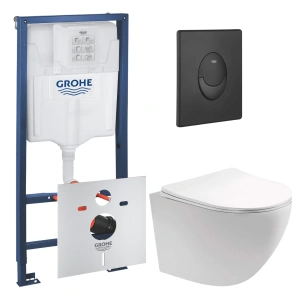 Комплект инсталляции GROHE Rapid SL 1000044 с унитазом Aquatek ЕВРОПА AQ1901-00 и сиденьем с микролифтом (NW0675)