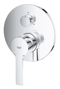 Внешняя часть смесителя для ванны GROHE Lineare с переключателем на 3 положения, хром (24095001)