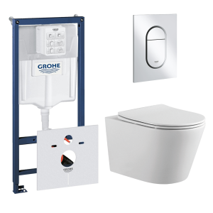 Комплект инсталляции GROHE NW0145/S с унитазом Aquatek ВЕГА и сиденьем с микролифтом (NW0205)