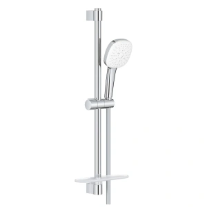 Душевой гарнитур GROHE Tempesta Cube 110 с мыльницей, 3 режима струи, душевая штанга 600 мм, 7,4 л/мин, хром (27576003/U1), уцененный товар