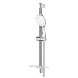 Душевой гарнитур GROHE Tempesta Cube 110 с мыльницей, 3 режима струи, душевая штанга 600 мм, 7,4 л/мин, хром (27576003/U1), уцененный товар