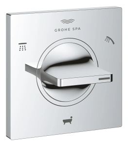 Внешняя часть переключателя потоков GROHE Allure на 3 положения, хром (19590001)