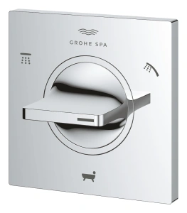Внешняя часть переключателя потоков GROHE Allure на 3 положения, хром (19590001)