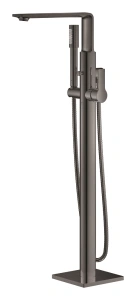 Внешняя часть смесителя для ванны GROHE Allure напольного монтажа, темный графит глянец (25222A01)