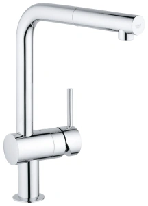 Смеситель для кухни GROHE Minta с вытяжным L-изливом, хром (32168000/U), уцененный товар