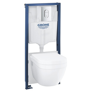 Комплект инсталляции GROHE Rapid SL 5 в 1 с подвесным унитазом и сиденьем (36503000)