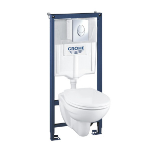 Система инсталляции GROHE Rapid SL 4 в 1 с подвесным унитазом и сиденьем (36502000)