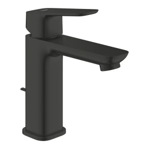 Смеситель для раковины GROHE Cubeo с донным клапаном, M-size, черный матовый (1017562430)