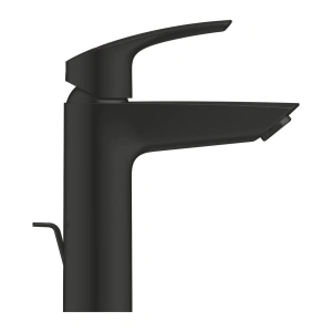 Смеситель для раковины GROHE Eurosmart с донным клапаном, матовый чёрный (23393243E)