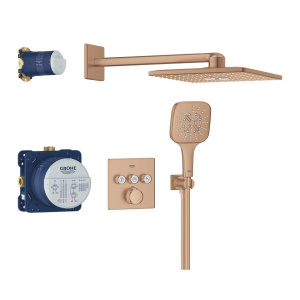 Душевая система GROHE Grohtherm SmartControl с термостатом для душа, теплый закат матовый (34864DL0)