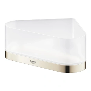 Полочка для душа GROHE Selection, угловая с держателем, никель глянец (41038BE0)