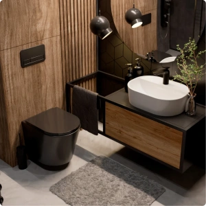 Комплект инсталляции GROHE Solido 38811KF0 с унитазом AQUAme AQM2001MB и сиденьем с микролифтом (NW0294)