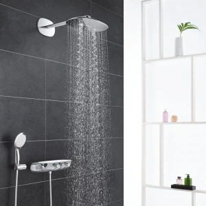 Верхний душ GROHE Rainshower 360 MONO с душевым кронштейном, 1 режим, 450 мм, хром (26450000)