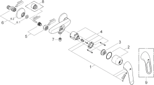 Смеситель для душа GROHE Euroeco Special, хром (32780000)