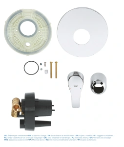 Смеситель для душа GROHE Eurosmart скрытого монтажа, в комплекте с монтажной частью, хром (33556002)