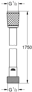 Душевой шланг GROHE Relexaflex 1750 мм, хром (28154002)