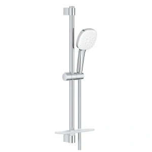 Душевой гарнитур GROHE Tempesta Cube 110 с мыльницей, 3 режима струи, душевая штанга 600 мм, 7,4 л/мин, хром (27576003)