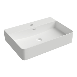 Раковина накладная Aqueduto ESPIRAL, прямоугольная 420*590, белый глянцевый (ESP0510))