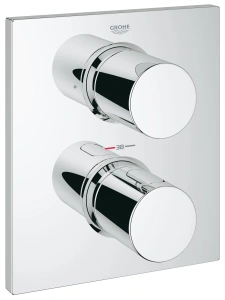 Внешняя часть термостата для ванны GROHE Grohtherm F на 2 потребителя, хром (27618000)
