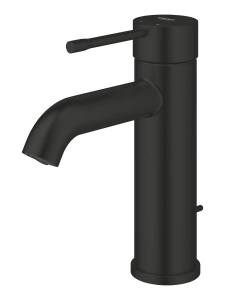 Смеситель для раковины GROHE Essence с донным клапаном, S-size, матовый черный (235892431)