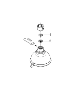 Верхний душ GROHE Tempesta Rustic 100, 9,5 л/мин, 4 режима, хром (27610001)