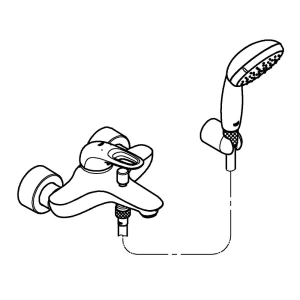 Смеситель для ванны GROHE Eurostyle, хром (3359230A)