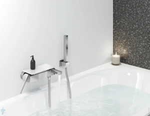 Смеситель для ванны GROHE Plus с душевым гарнитуром, хром (33547003)