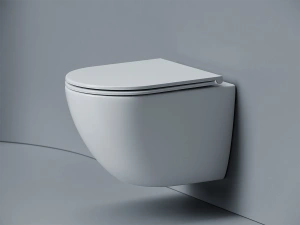 Подвесной унитаз Ceramicanova Альба безободковый, смыв Торнадо, белый (CN11005T)