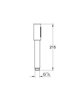 Ручной душ GROHE Rainshower Aqua Stick, 1 режим, хром (26889000)