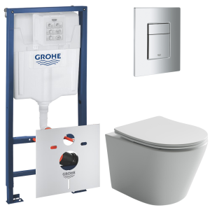 Комплект инсталляции GROHE Rapid SL 4 в 1 с унитазом Балеарика CN6000 и звукоизоляционным комплектом (NW0830)