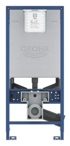 Инсталляция для подвесного унитаза, GROHE Rapid SLX, монтажная высота 1.13 м, со встроенной электрической розеткой и подводом воды для подключения унитазов-биде, (39596000)