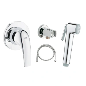 Набор для гигиенического душа, GROHE BauCurve, хром (129185)