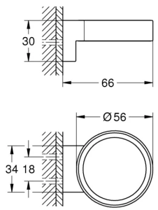 Держатель GROHE Selection, фантомный чёрный (41217KF0)