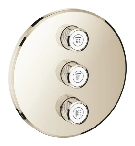 Внешняя часть переключателя потоков GROHE Grohtherm SmartControl на 3 потребителя, никель глянец (29122BE0)