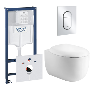 Комплект инсталляции GROHE NW0145/S с унитазом Aquatek АЛЬТАИР и сиденьем с микролифтом (NW0164)