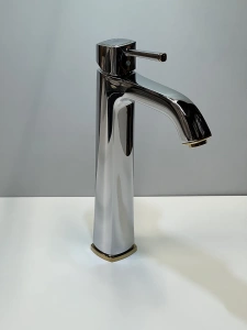 Смеситель для раковины GROHE Grandera, XL-Size, хром/золото (23313IG0/U), уцененный товар