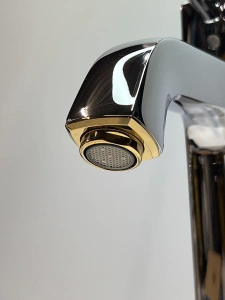 Смеситель для раковины GROHE Grandera, XL-Size, хром/золото (23313IG0/U), уцененный товар