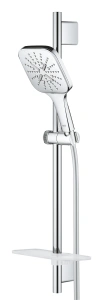 Душевой гарнитур GROHE Rainshower SmartActive 130 Cube, 3 вида струй, хром (26583000)