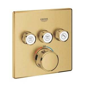 Внешняя часть термостата для душа GROHE Grohtherm SmartControl на 3 потребителя, холодный рассвет матовый (29126GN0)