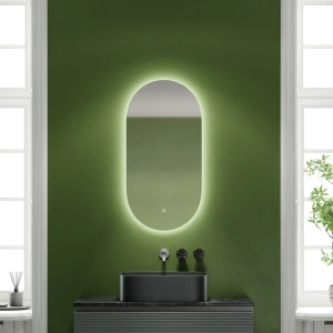 Зеркало с подсветкой Sancos Овал (Oval), 450х900 мм (OV45C)
