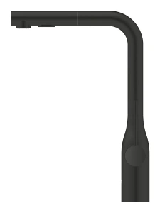 Смеситель для кухни GROHE Essence с вытяжным душем, матовый черный (302702430)