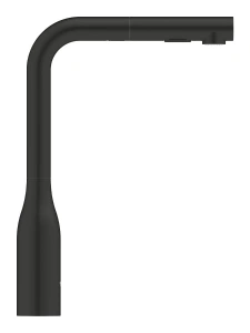 Смеситель для кухни GROHE Essence с вытяжным душем, матовый черный (302702430)
