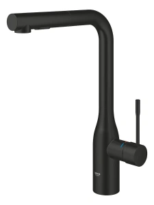 Смеситель для кухни GROHE Essence с вытяжным душем, матовый черный (302702430)