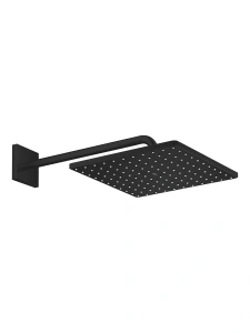 Верхний душ GROHE Rainshower Mono 310 Cube, 7,5 л/мин, 1 режим, 422 мм, черный матовый (265642430)