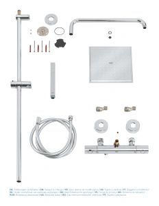 Душевая система GROHE Euphoria System 230 с термостатом для душа, хром (26187000)