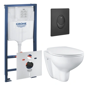 Комплект инсталляции GROHE Rapid SL 1000044 с унитазом GROHE Bau Ceramic и сиденьем с микролифтом (NW0685)