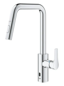 Смеситель для мойки GROHE Eurosmart инфокрасный, с выдвижной лейкой, хром (1012350000)