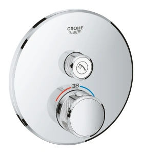 Внешняя часть термостата для душа GROHE Grohtherm SmartControl на 1 потребителя, хром (29118000)