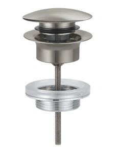 Донный клапан для раковины GROHE, сатиновая сталь (65807MS0)